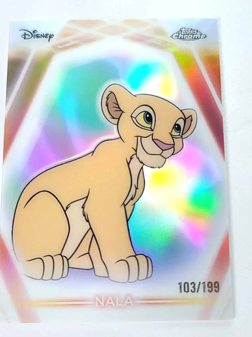 Nala Topps 2026 Disney Neon Holo Chrome Refractor Limited 103/199 CNE